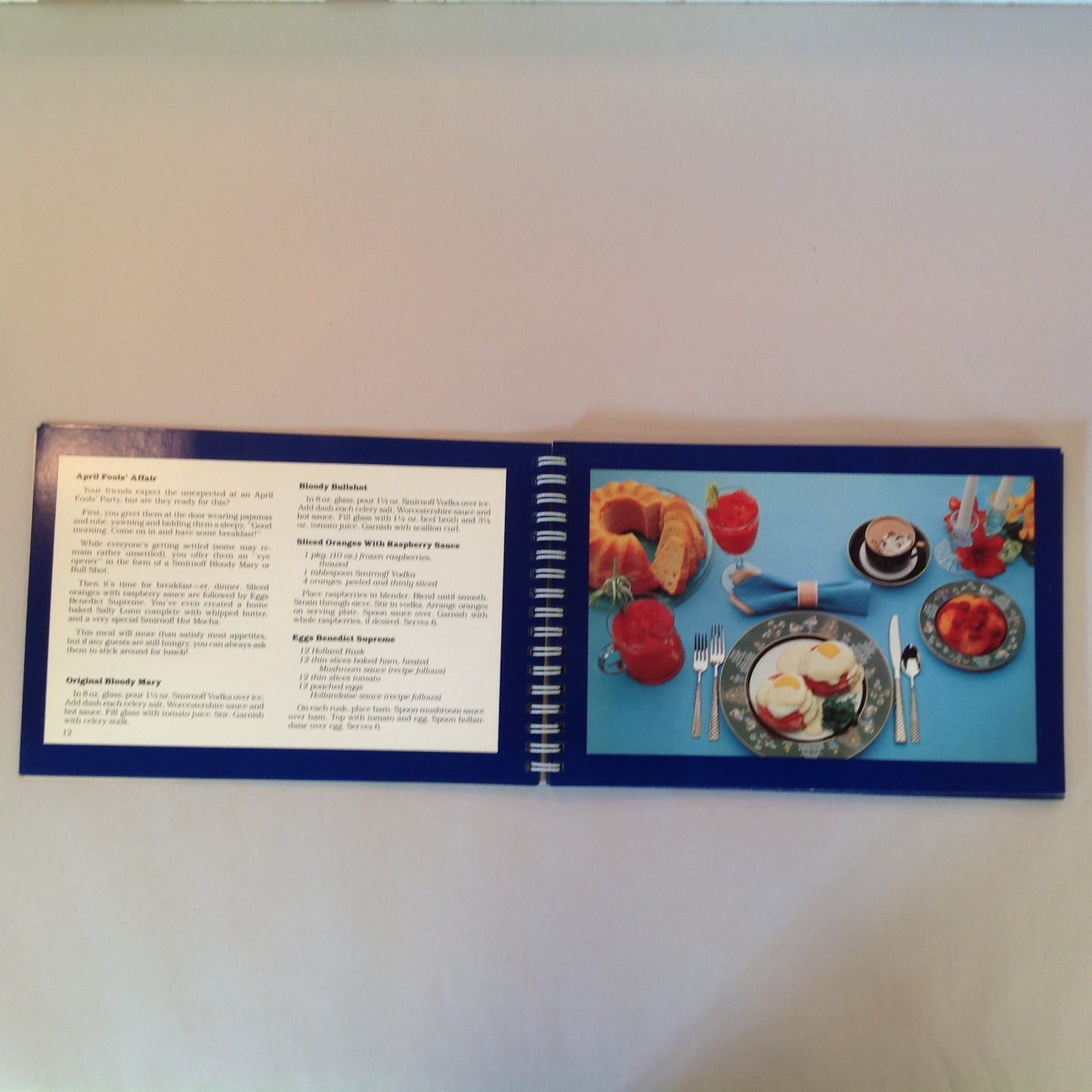 Vintage 1980 Fun Drink and Food Smirnoff Style Recipes Vodka Alcohol Pairing Book