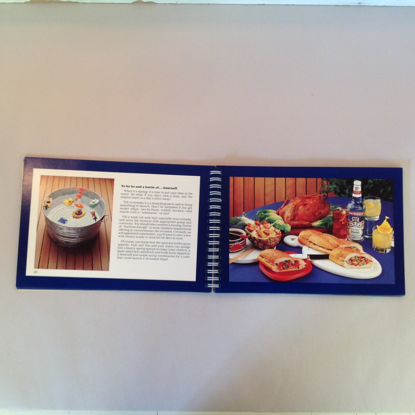 Vintage 1980 Fun Drink and Food Smirnoff Style Recipes Vodka Alcohol Pairing Book