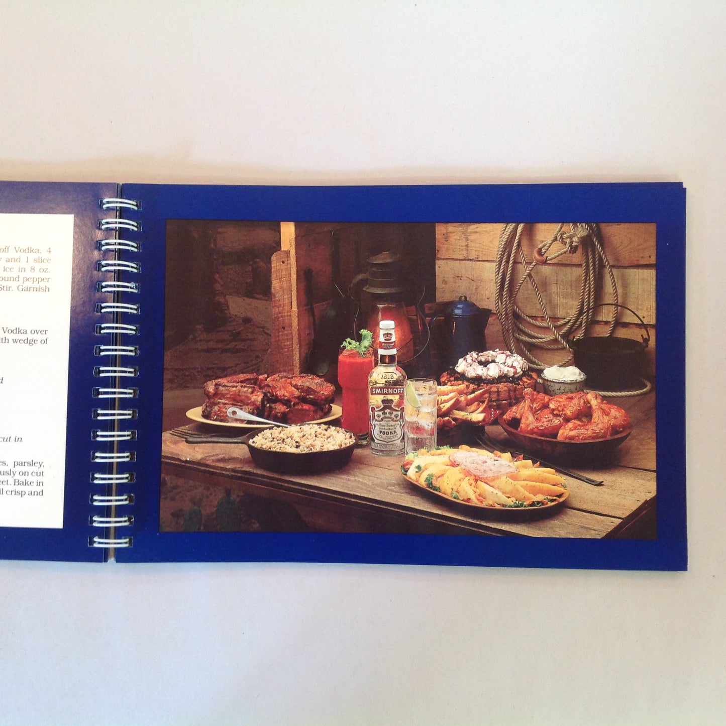 Vintage 1980 Fun Drink and Food Smirnoff Style Recipes Vodka Alcohol Pairing Book