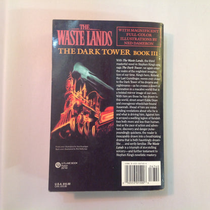 Vintage 1992 Trade Paperback The Wastelands (The Dark Tower Book III) Stephen King First Plume