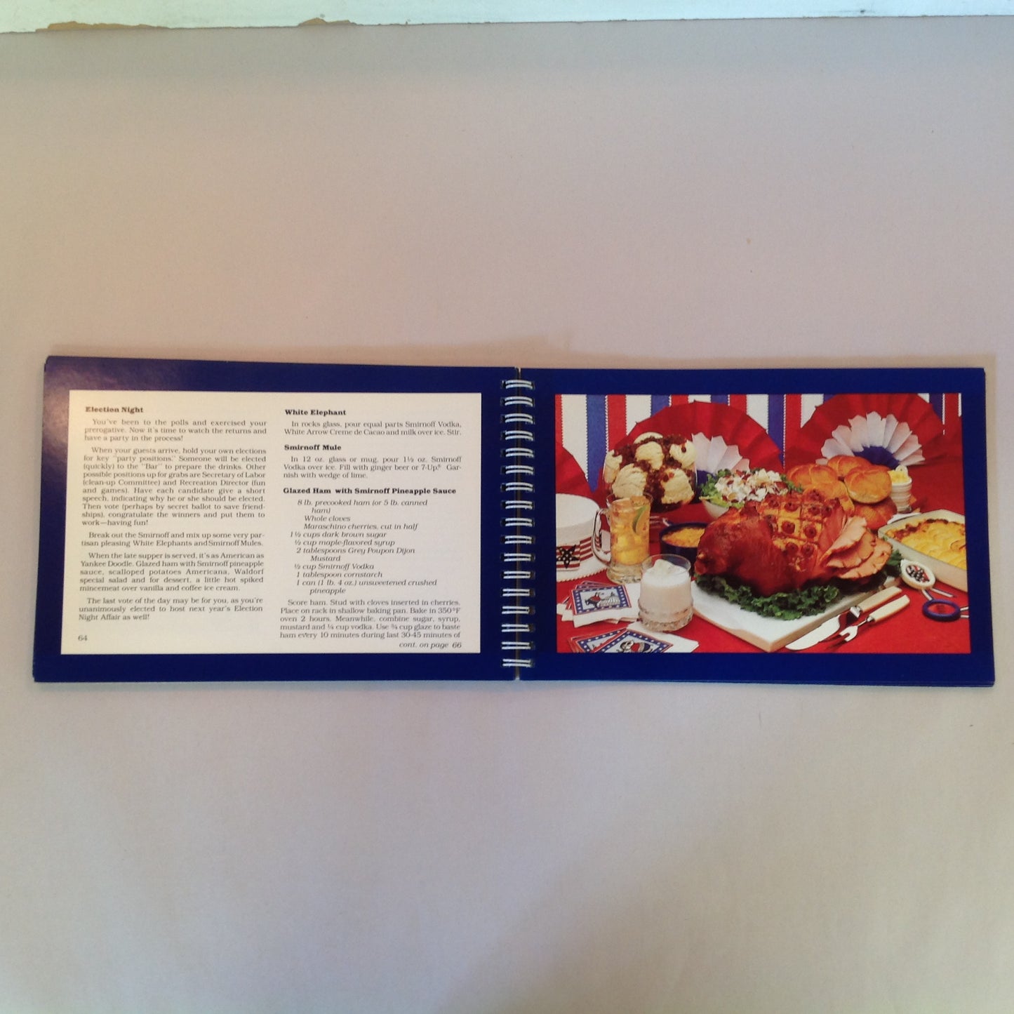 Vintage 1980 Fun Drink and Food Smirnoff Style Recipes Vodka Alcohol Pairing Book
