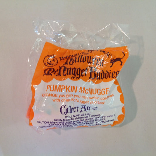 Vintage 1998 NOS McDonald's Happy Meal Halloween McNugget Buddies Pumpkin McNugget Sealed