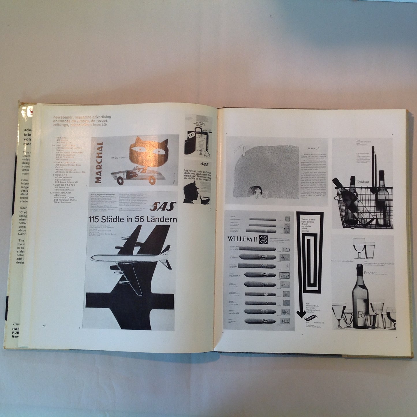 Vintage 1962-63 Hardcover Modern Publicity Yearbook 32: Advertising Art: International 1962/63