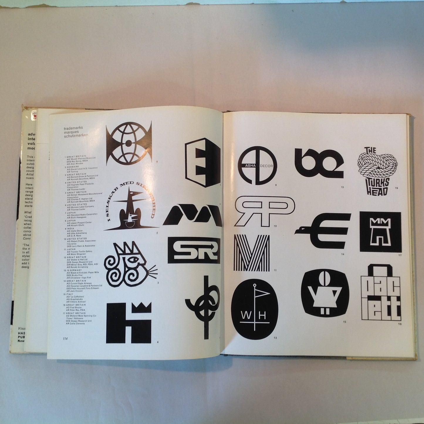 Vintage 1962-63 Hardcover Modern Publicity Yearbook 32: Advertising Art: International 1962/63