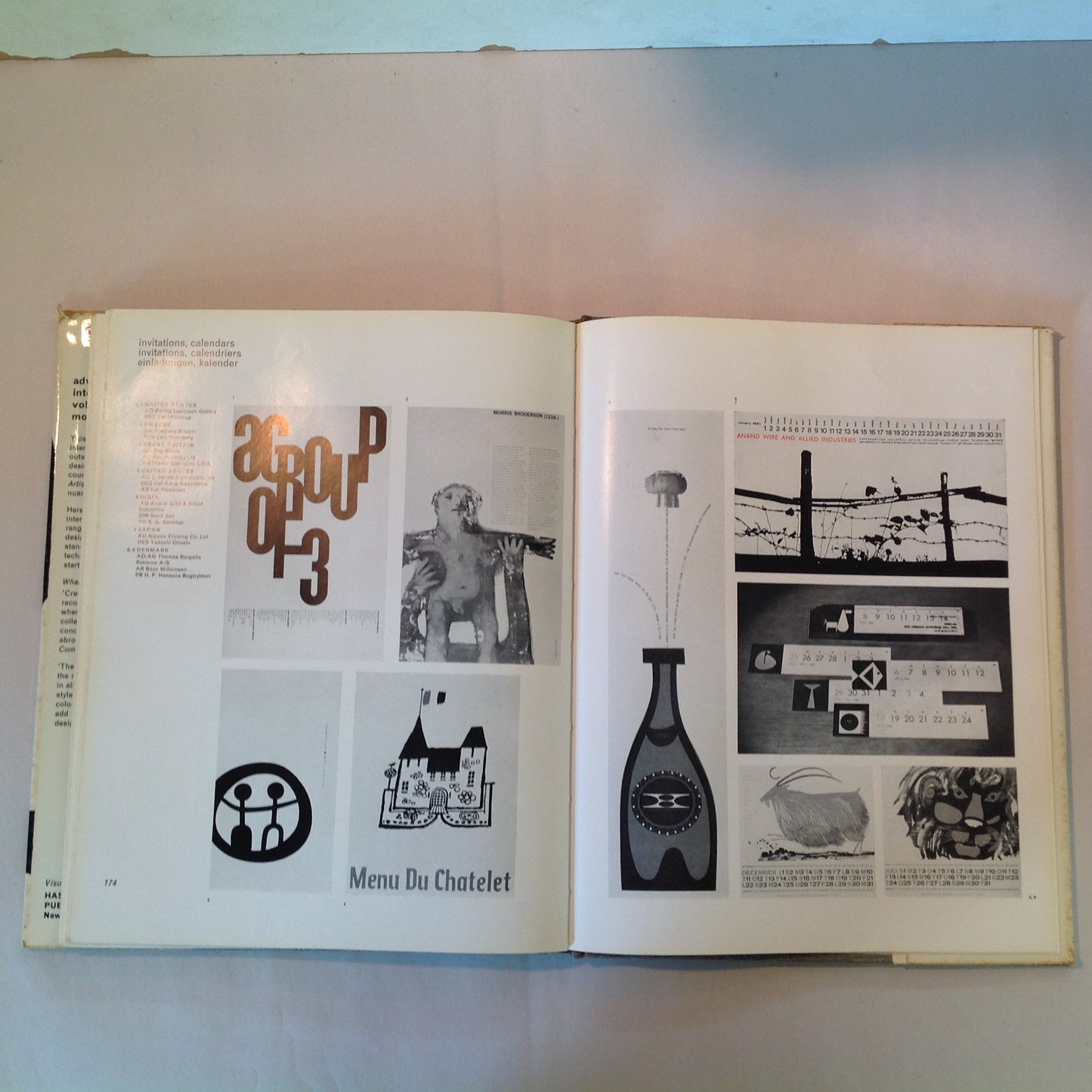 Vintage 1962-63 Hardcover Modern Publicity Yearbook 32: Advertising Art: International 1962/63