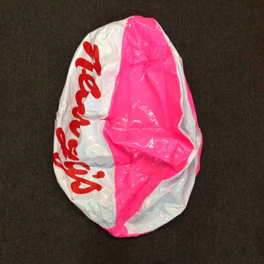 Vintage NOS  Novelty Beach Ball Kellogg's Pink Red White Sealed