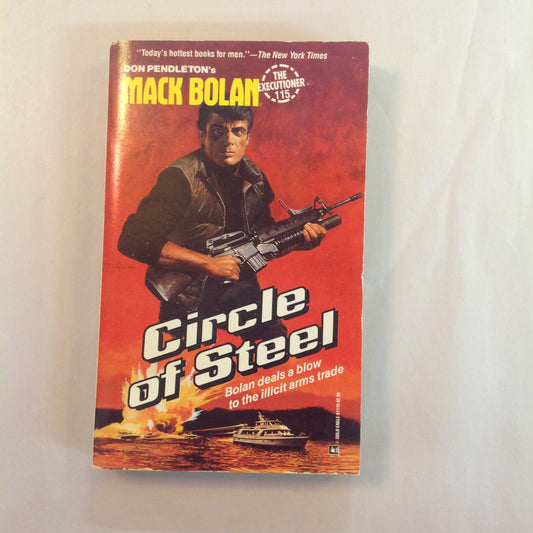 Vintage 1988 Mass Market Paperback Don Pendleton's Mack Bolan The Executioner #115: Circle of Steel