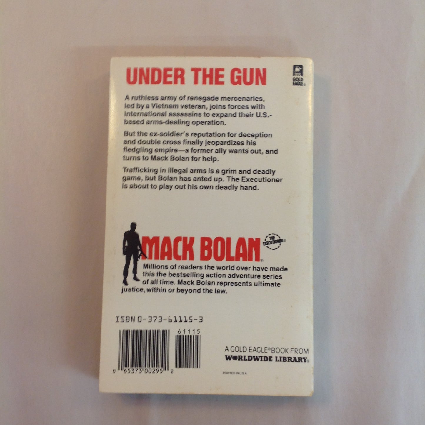 Vintage 1988 Mass Market Paperback Don Pendleton's Mack Bolan The Executioner #115: Circle of Steel