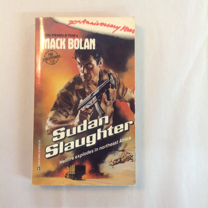 Vintage 1989 Mass Market Paperback Don Pendleton's Mack Bolan The Executioner #128: Sudan Slaughter