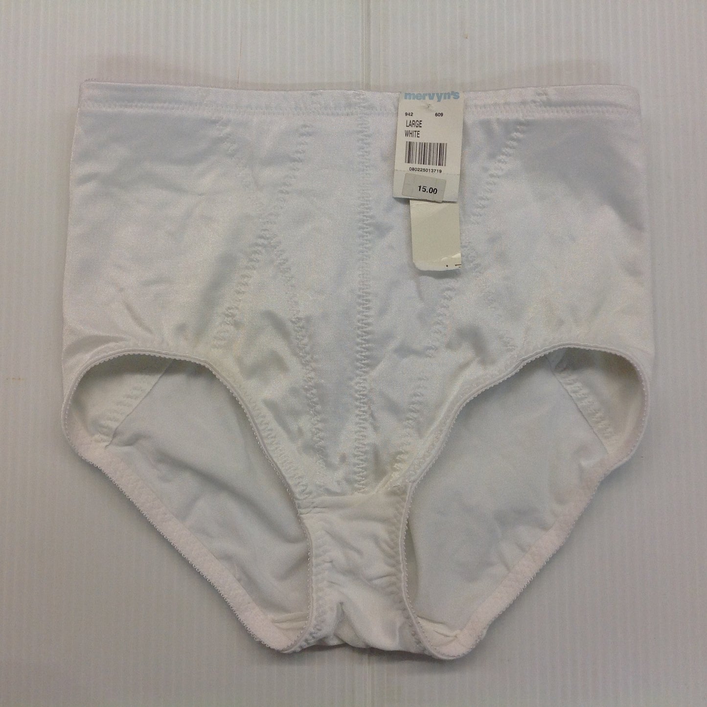 Vintage White Nylon Partners Intimates Women's Panties Large NWT