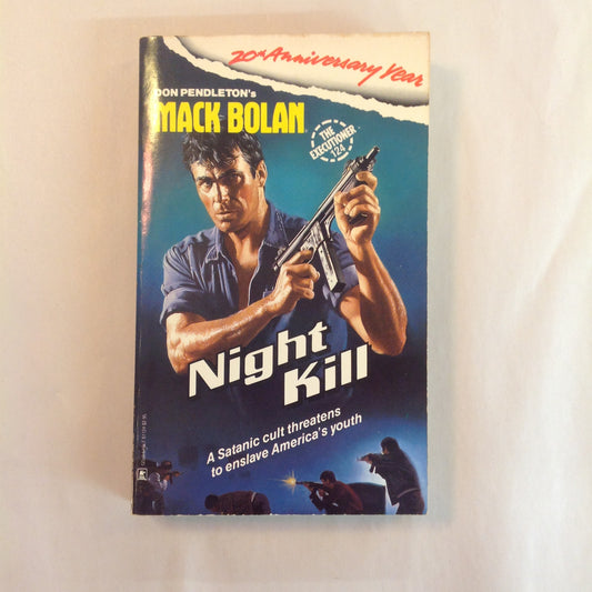 Vintage 1989 Mass Market Paperback Don Pendleton's Mack Bolan The Executioner #124: Night Kill