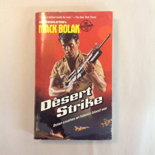 Vintage 1989 Mass Market Paperback Don Pendleton's Mack Bolan The Executioner #122: Desert Strike