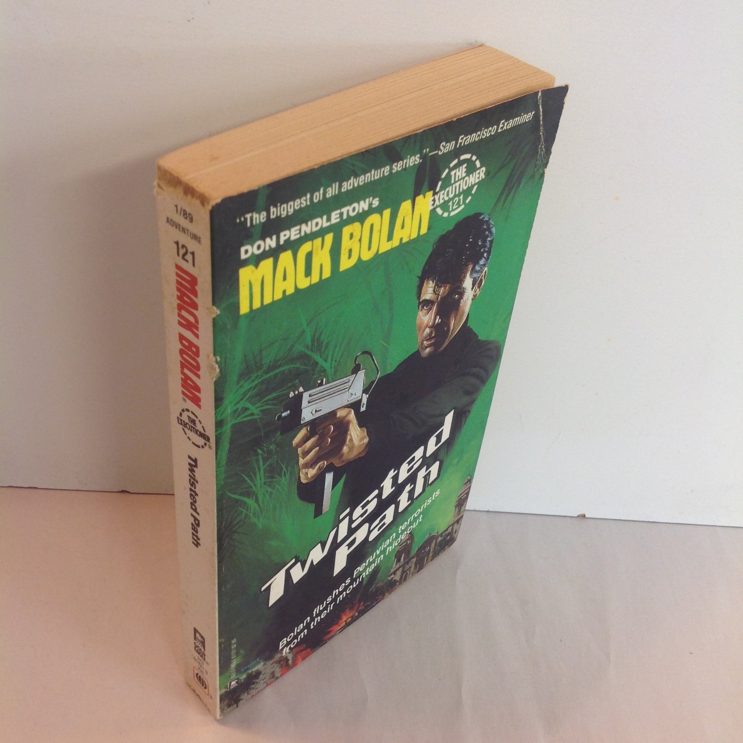 Vintage 1989 Mass Market Paperback Don Pendleton's Mack Bolan The Executioner #121: Twisted Path