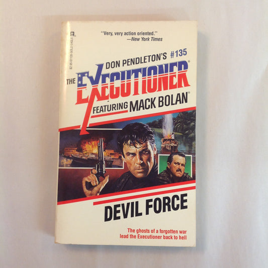 Vintage 1990 Mass Market Paperback The Executioner Featuring Mack Bolan #135: Deadly Force Don Pendleton