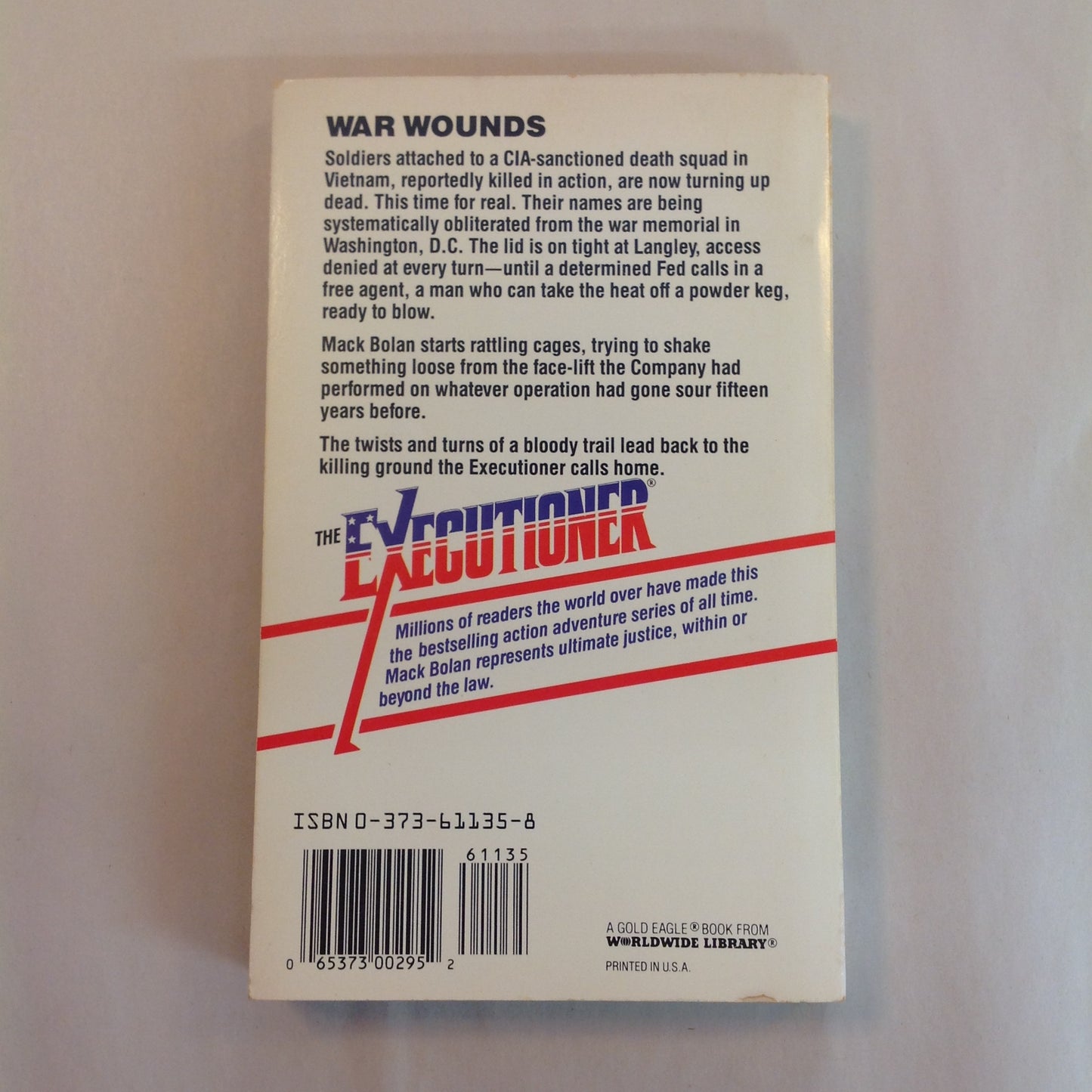 Vintage 1990 Mass Market Paperback The Executioner Featuring Mack Bolan #135: Deadly Force Don Pendleton