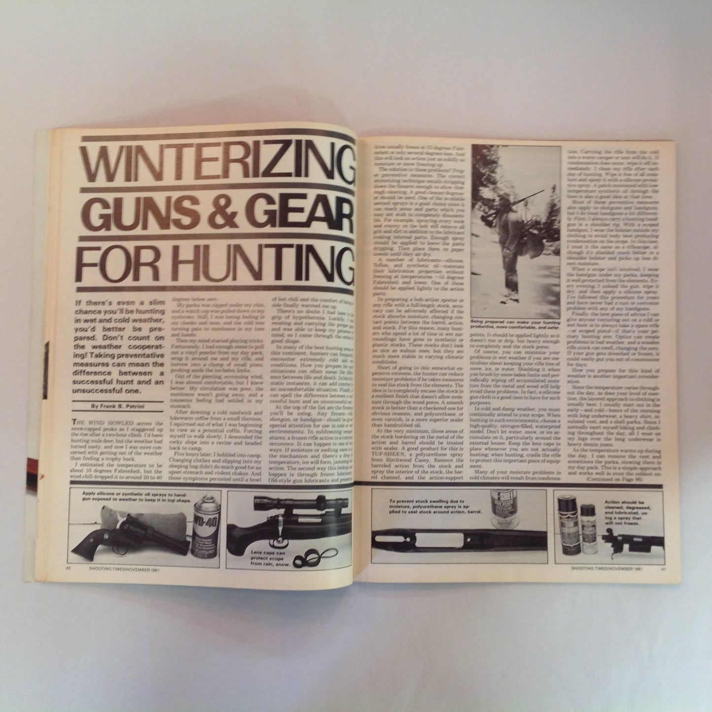 Vintage Nov 1981 Shooting Times Magazine .44 Magnums Special Roundup Downrange Bullet Drop