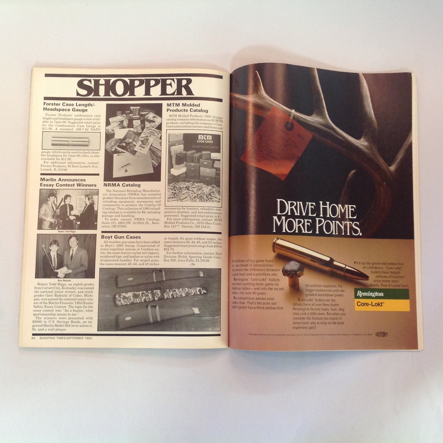 Vintage Sep 1985 Shooting Times Magazine New Contender Carbine Kit Ruger Single Actions
