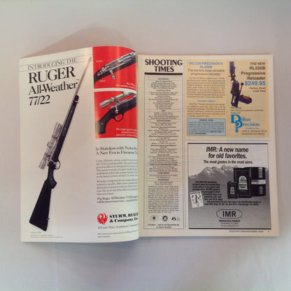 Vintage Nov 1989 Shooting Times Magazine The Assault on Semiautos Hunting Bullets Shotgun Slugs for Deer Hunting