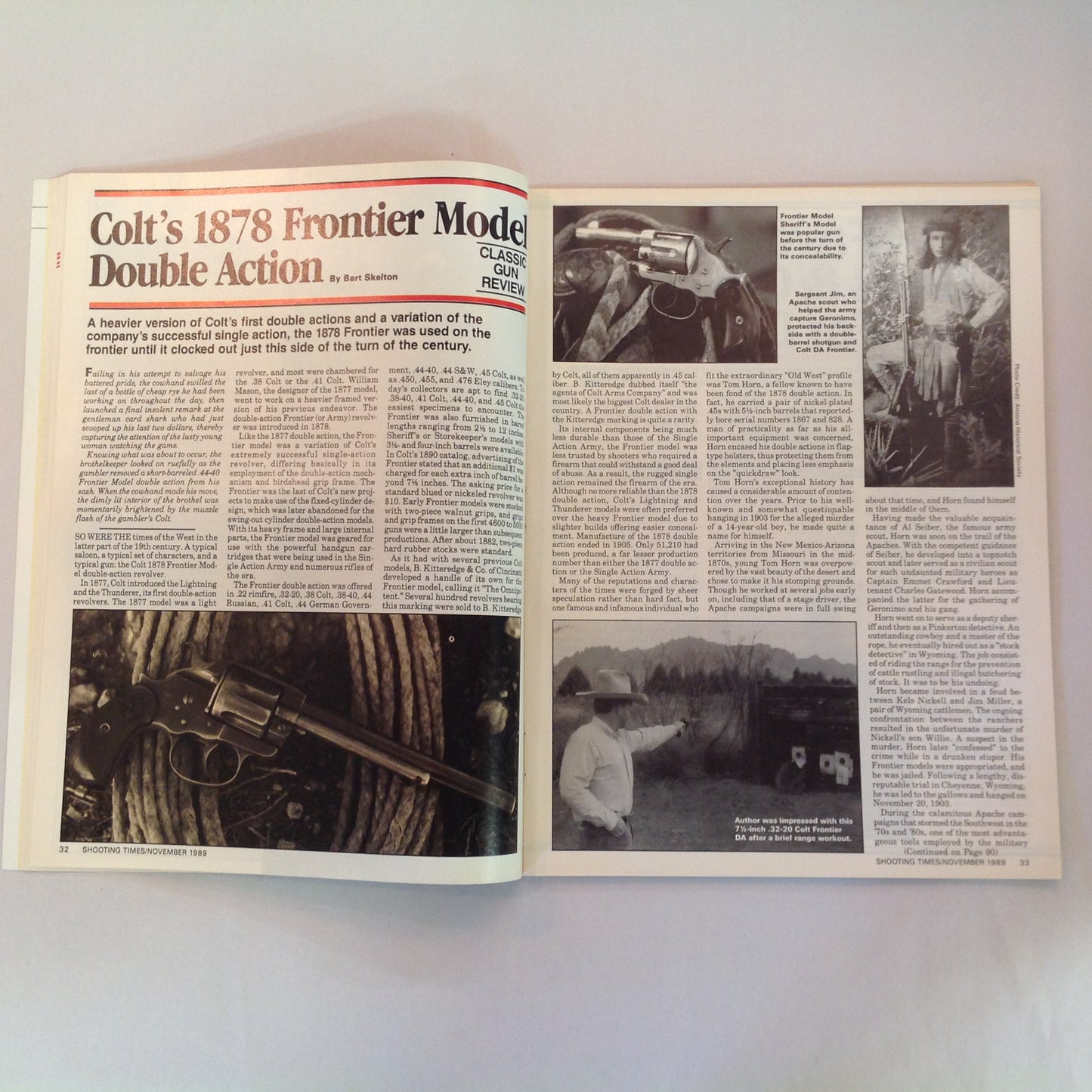 Vintage Nov 1989 Shooting Times Magazine The Assault on Semiautos Hunting Bullets Shotgun Slugs for Deer Hunting