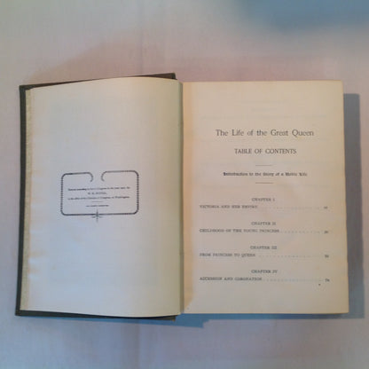 Antique 1901 Hardcover The Life of Queen Victoria and the Story of Her Reign Chas Morris LLD