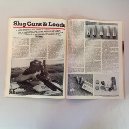 Vintage Nov 1989 Shooting Times Magazine The Assault on Semiautos Hunting Bullets Shotgun Slugs for Deer Hunting
