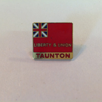 Vintage Boys Scouts of America BSA National Jamboree Subcamp Enamel Pin Liberty & Union Taunton