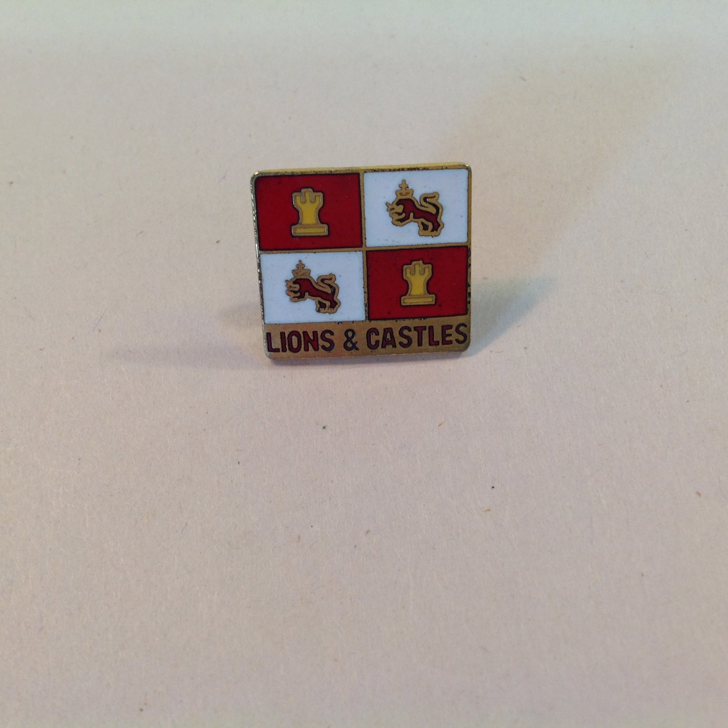 Vintage Boys Scouts of America BSA National Jamboree Subcamp Enamel Pin Lions & Castles