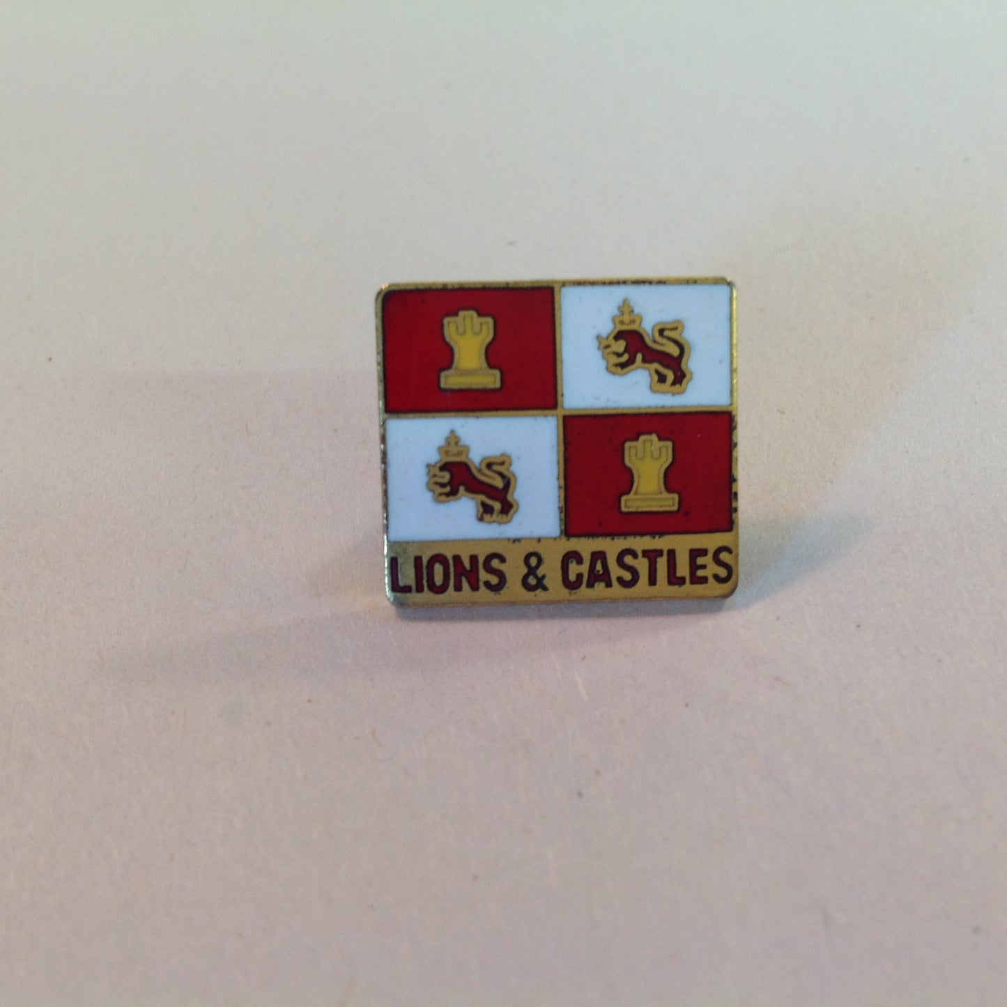 Vintage Boys Scouts of America BSA National Jamboree Subcamp Enamel Pin Lions & Castles