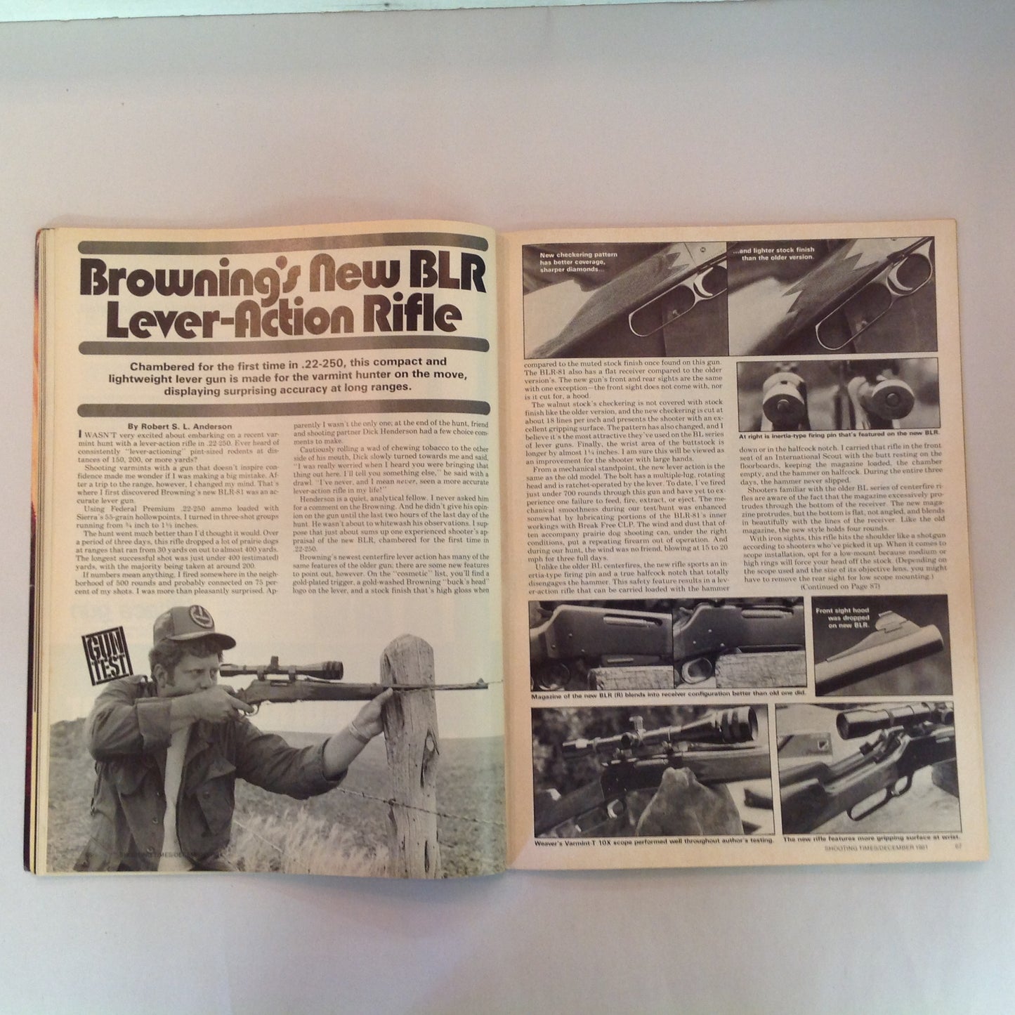 Vintage Dec 1981 Shooting Times Magazine Bill Ruger's Guns Hunting Rifle Roundup Hunting American Style