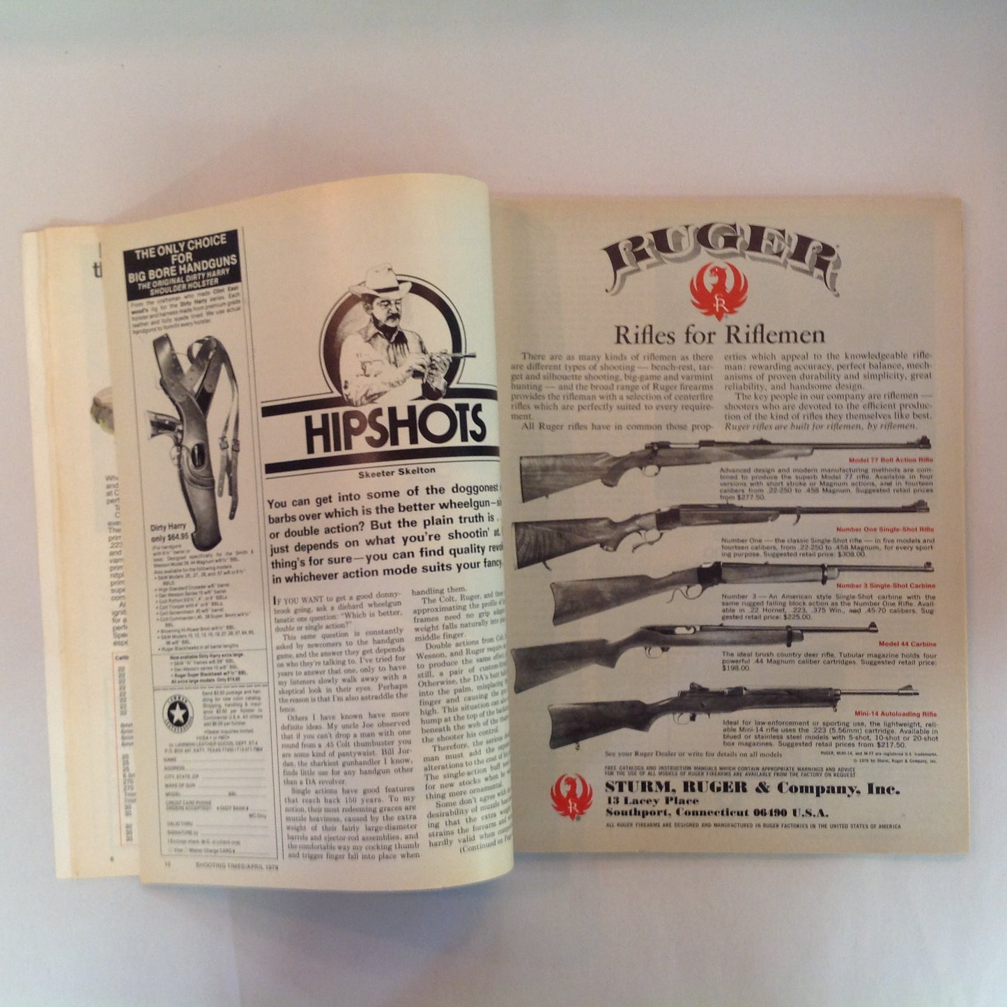 Vintage Apr 1979 Shooting Times Magazine Sako's Super 78 .22 Rifle Report Trophy Mule Deer