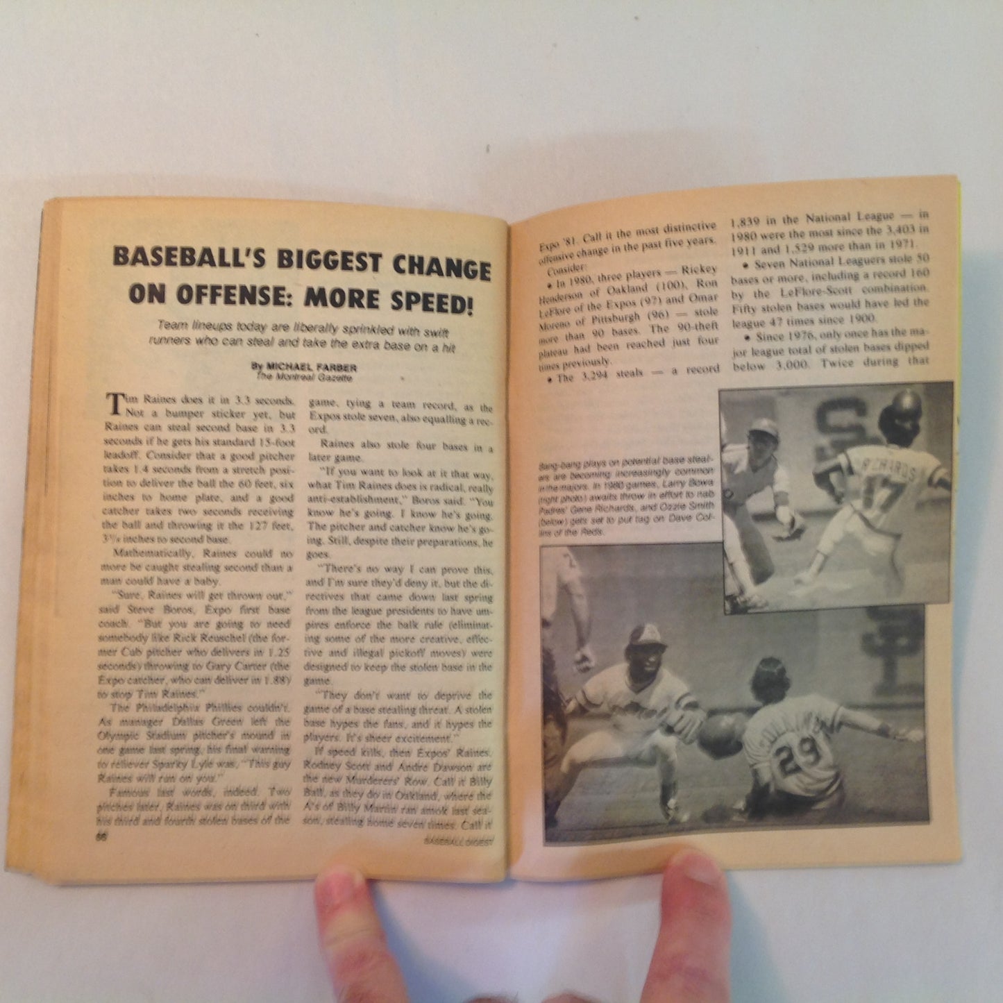 Vintage Sep 1981 Baseball Digest Magazine Danny Darwin: The Maturing of a Winner