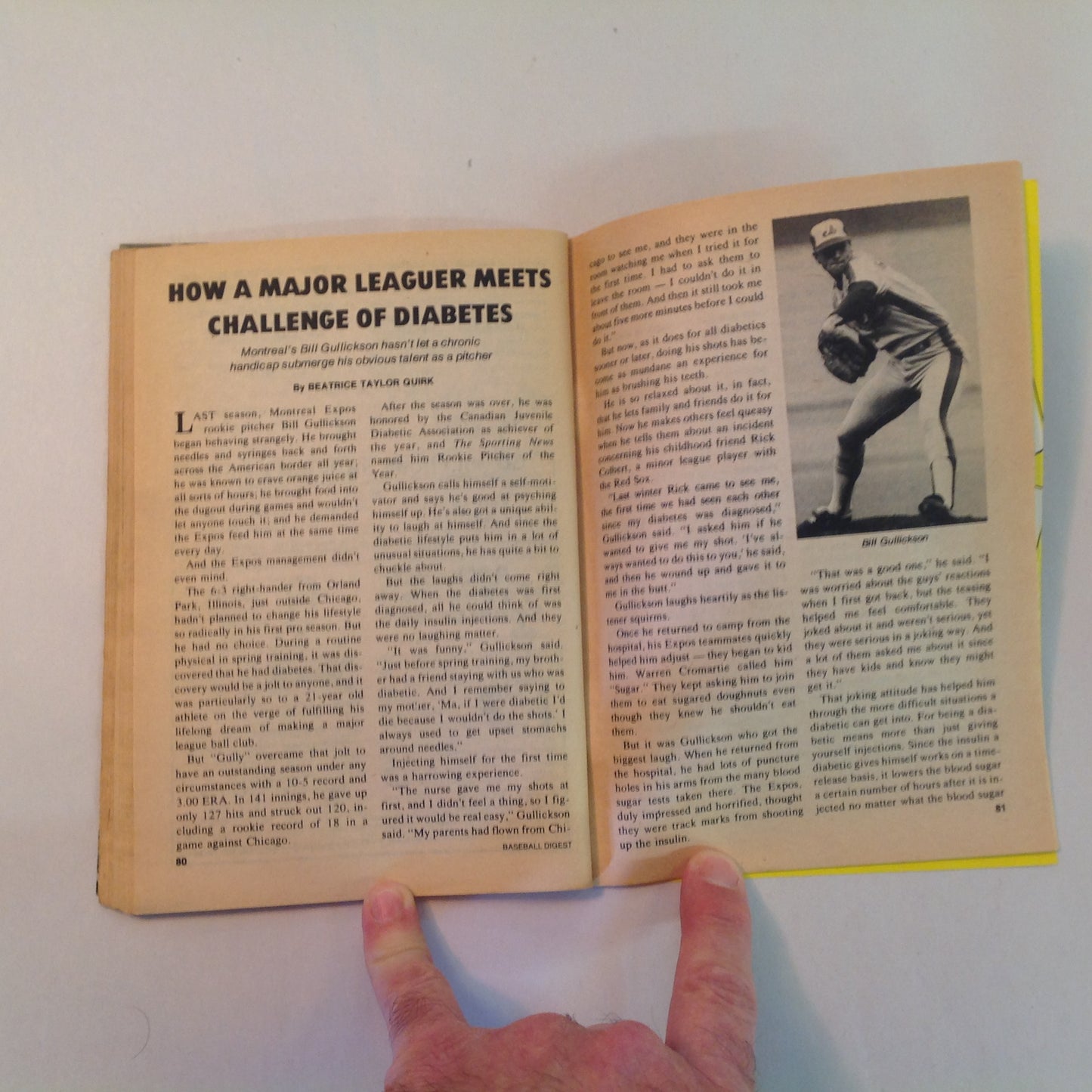 Vintage Sep 1981 Baseball Digest Magazine Danny Darwin: The Maturing of a Winner