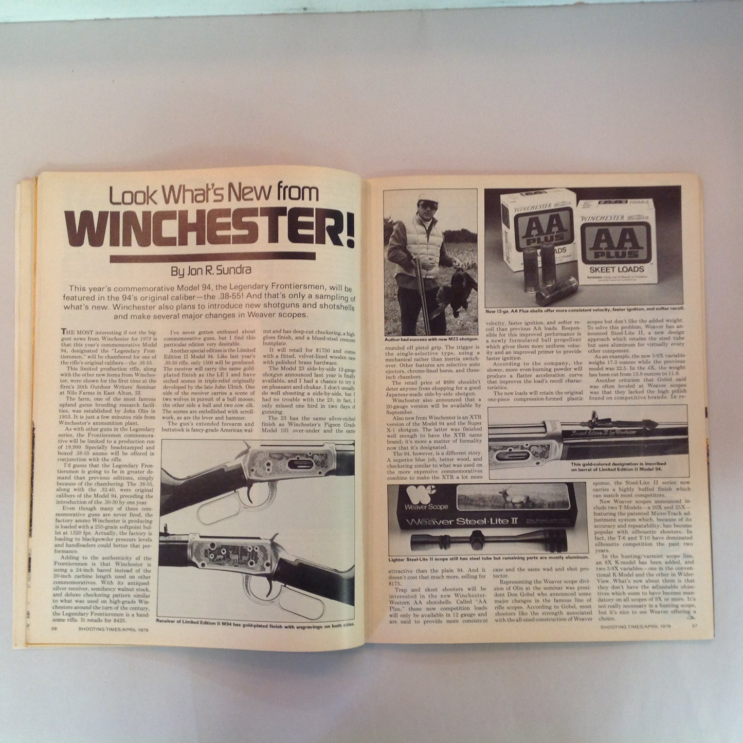 Vintage Apr 1979 Shooting Times Magazine Sako's Super 78 .22 Rifle Report Trophy Mule Deer