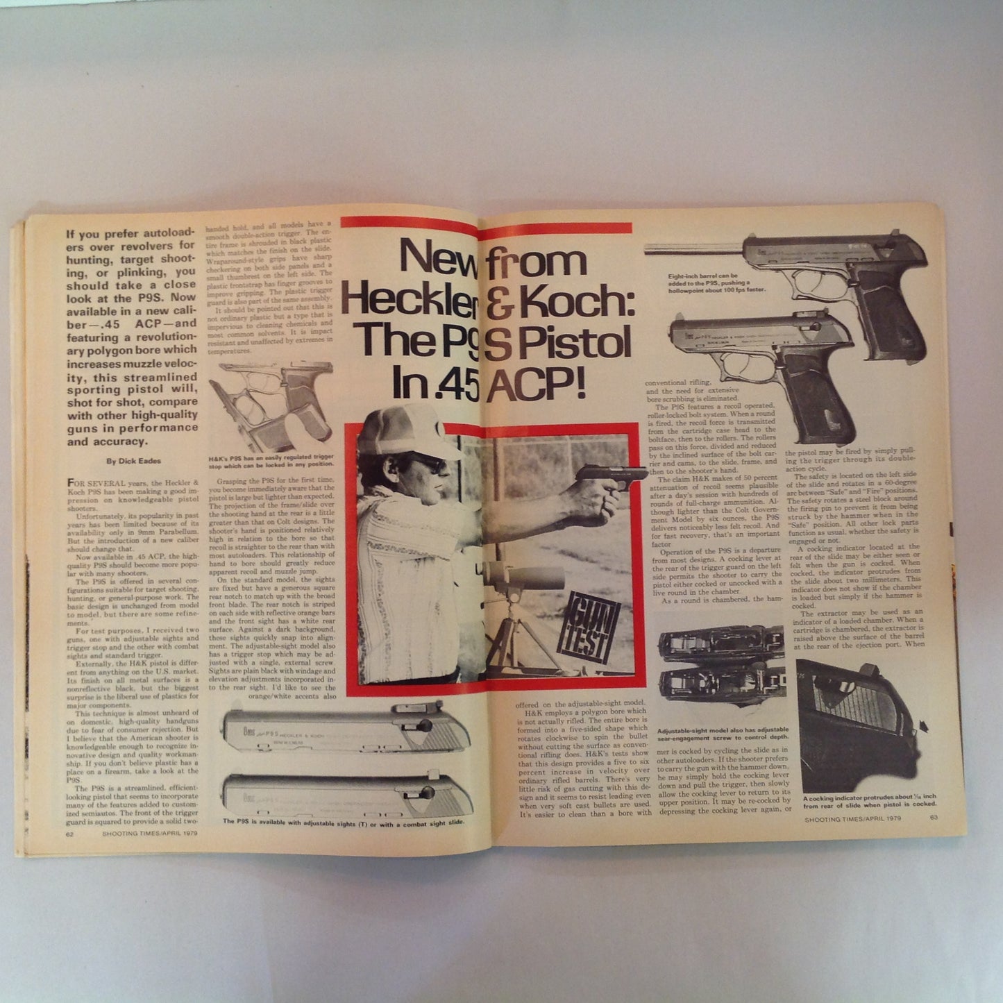 Vintage Apr 1979 Shooting Times Magazine Sako's Super 78 .22 Rifle Report Trophy Mule Deer