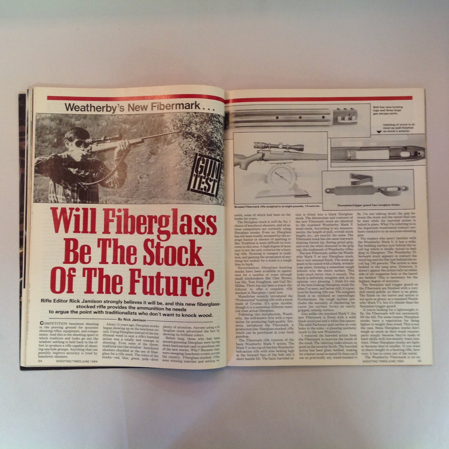 Vintage Jun 1984 Shooting Times Magazine Colt .357 Python Weatherby Breakthrough Handgun Bonus Deer Rifle Action Year-Round