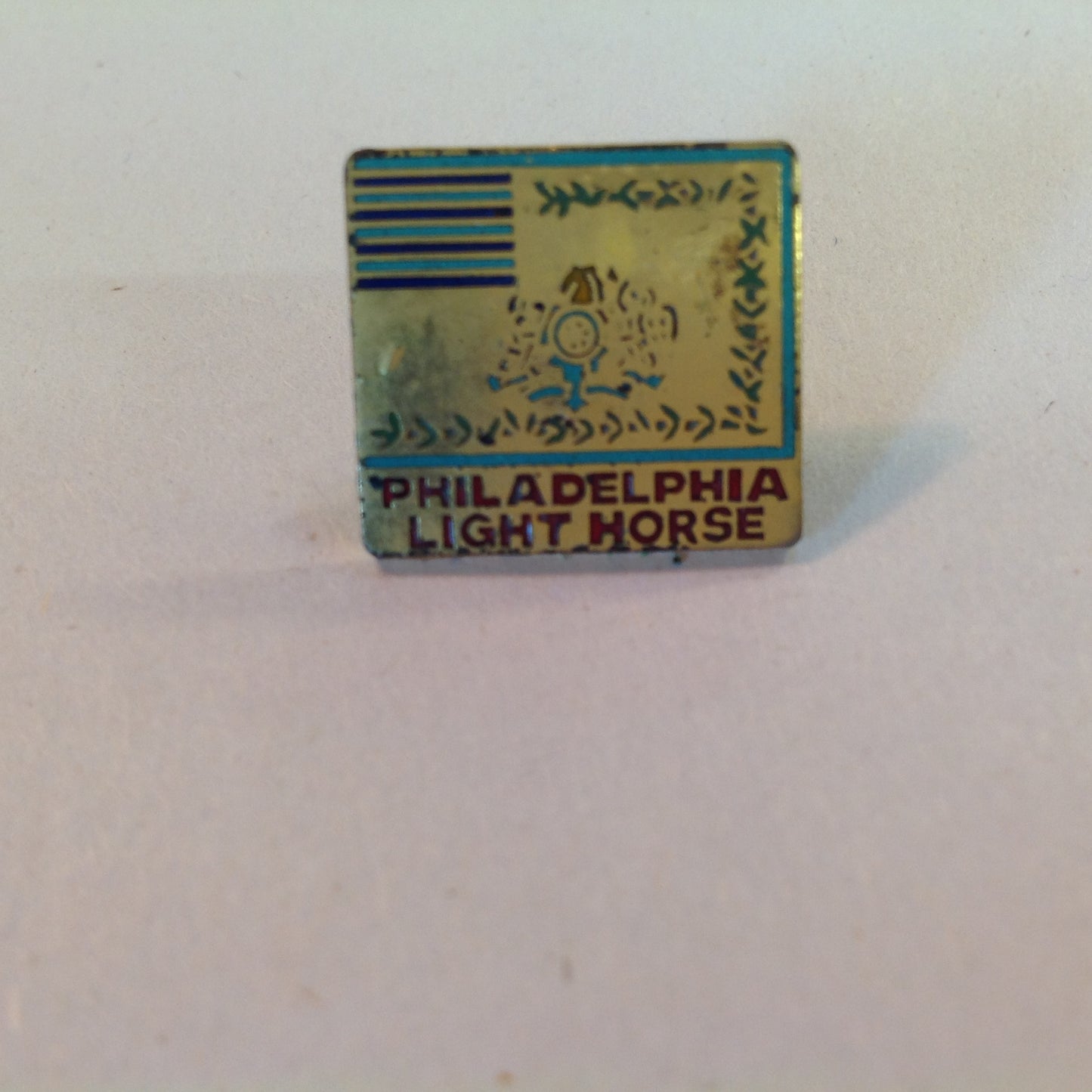 Vintage Boys Scouts of America BSA National Jamboree Subcamp Enamel Pin Philadelphia Light Horse