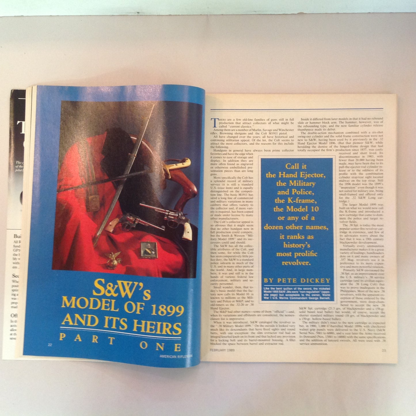 Vintage Feb 1989 American Rifleman Magazine YOUR NRA BOARD OF DIRECTORS BALLOT ENCLOSED