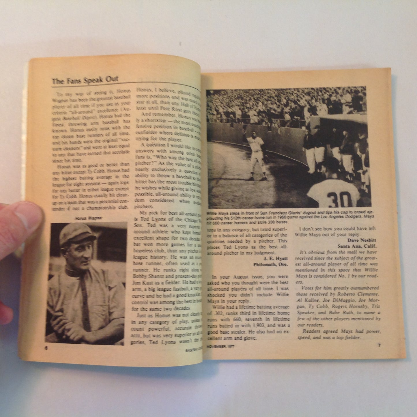 Vintage Nov 1977 Baseball Digest Magazine 1977 All-Star Rookie Team! Texas Ranger Bump Wills