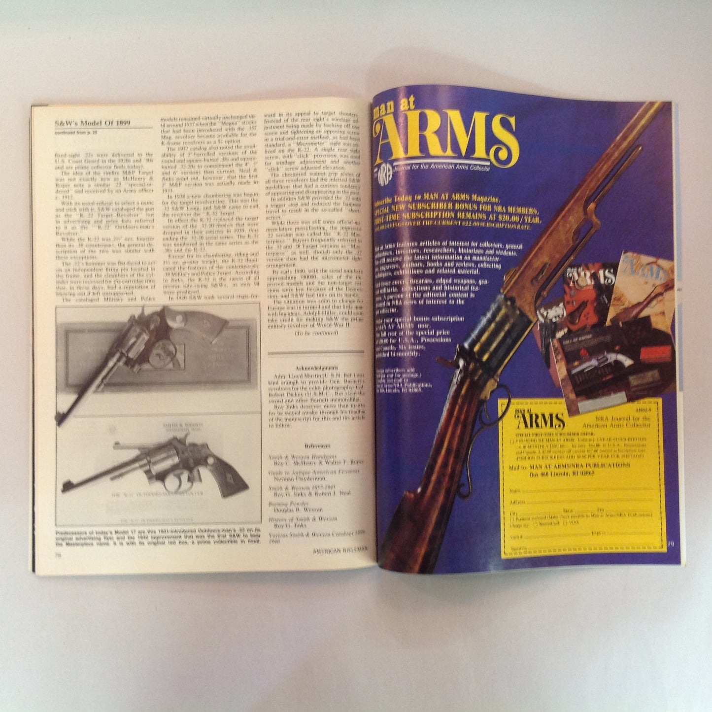 Vintage Feb 1989 American Rifleman Magazine YOUR NRA BOARD OF DIRECTORS BALLOT ENCLOSED