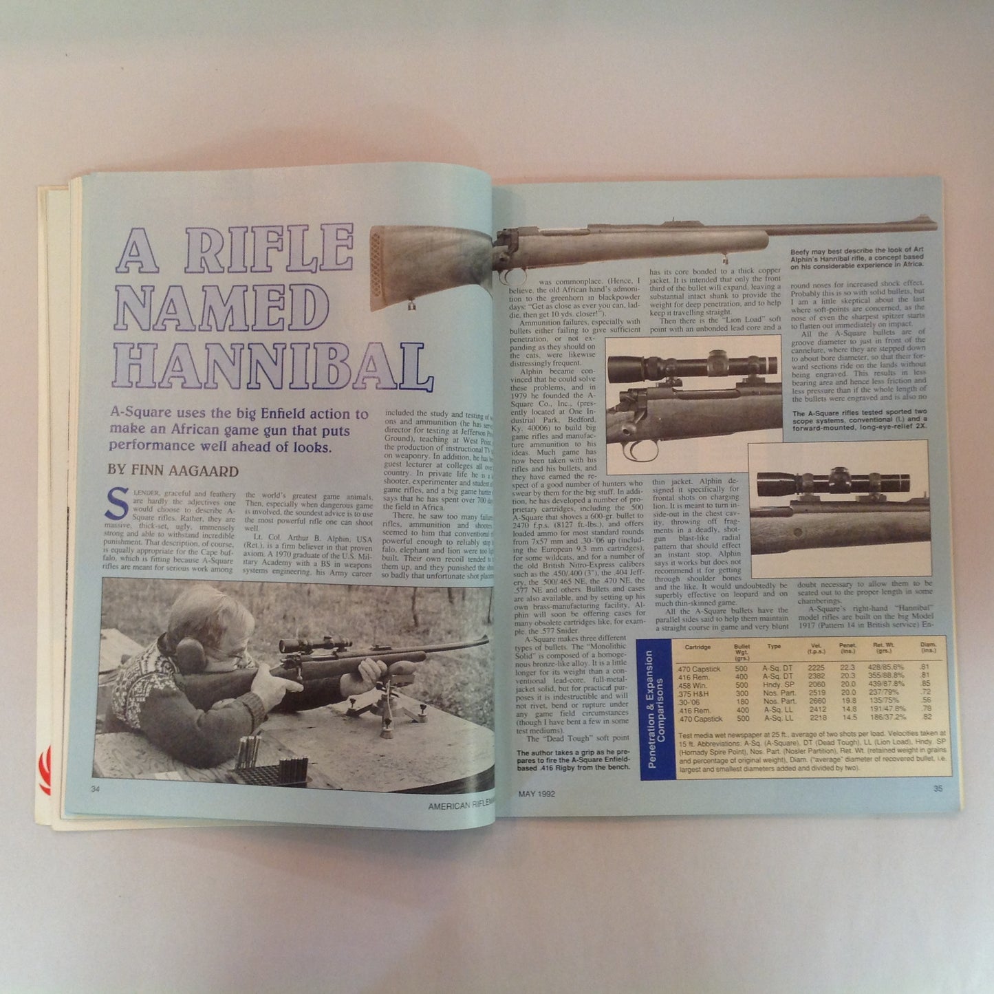 Vintage May 1992 American Rifleman Magazine Browning BDM 9mm Pistol and Revolver Modes of Operation