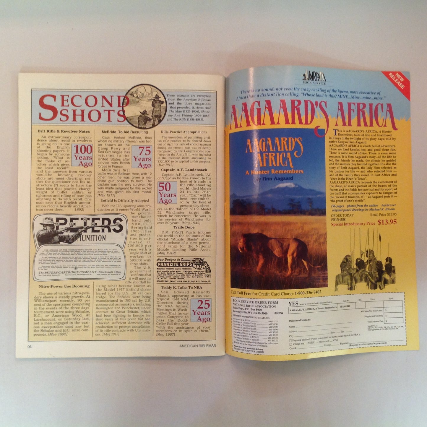 Vintage May 1992 American Rifleman Magazine Browning BDM 9mm Pistol and Revolver Modes of Operation
