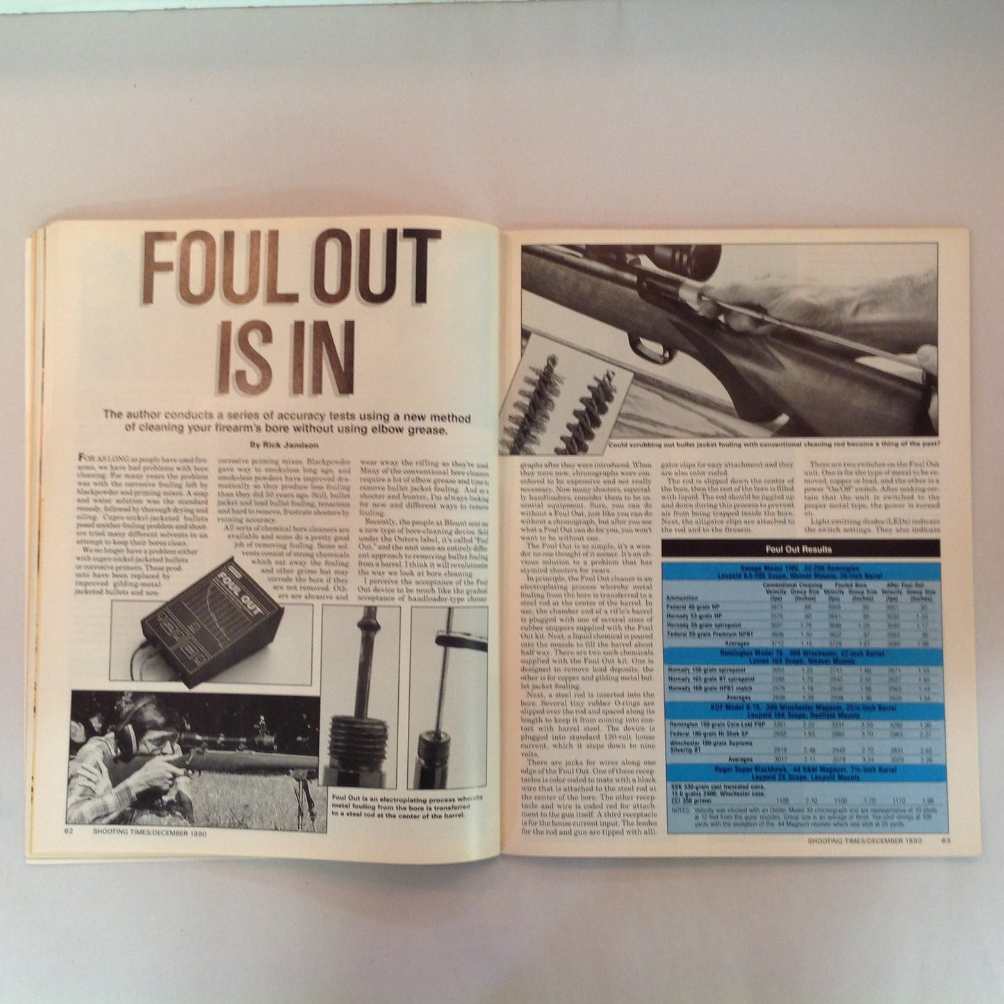 Vintage Dec 1990 Shooting Times Magazine The .45 ACP Single Shot Rifle Challenge Ruger's First 10mm