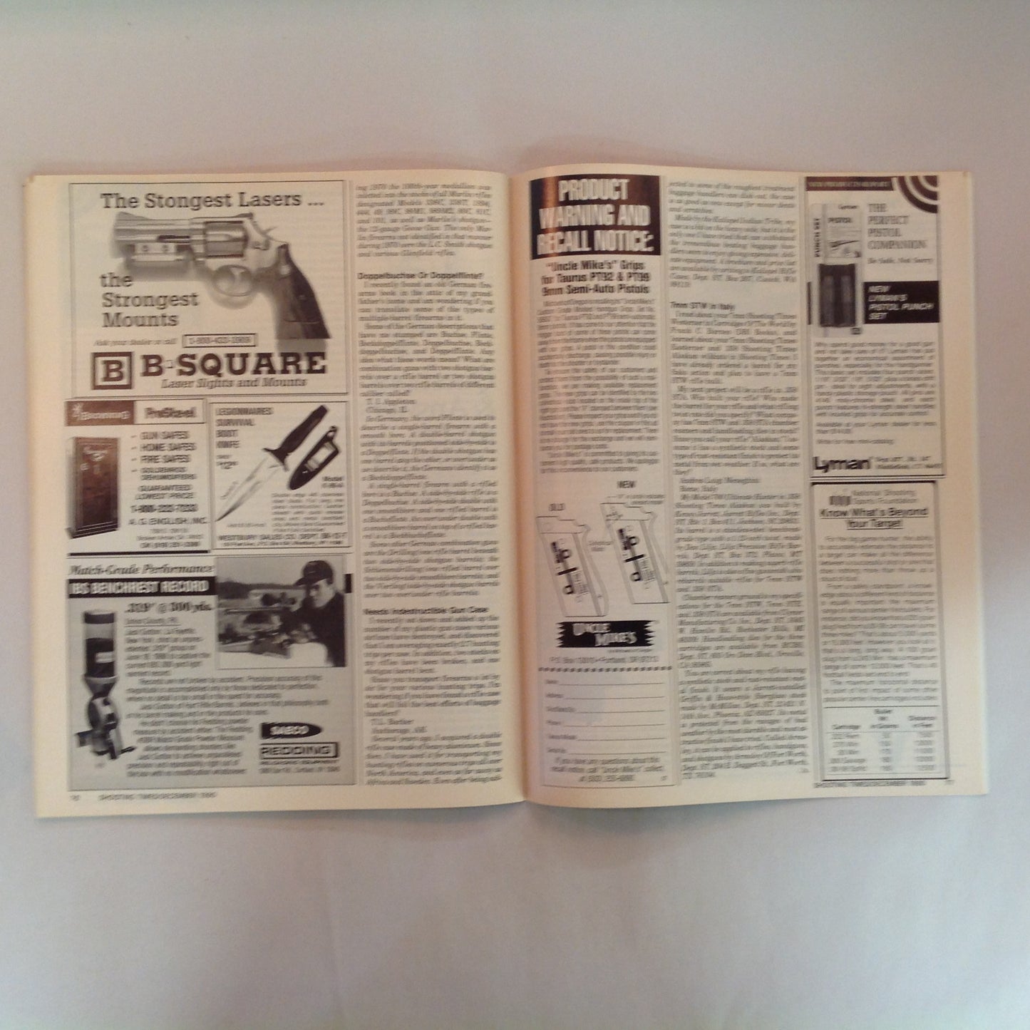 Vintage Dec 1990 Shooting Times Magazine The .45 ACP Single Shot Rifle Challenge Ruger's First 10mm