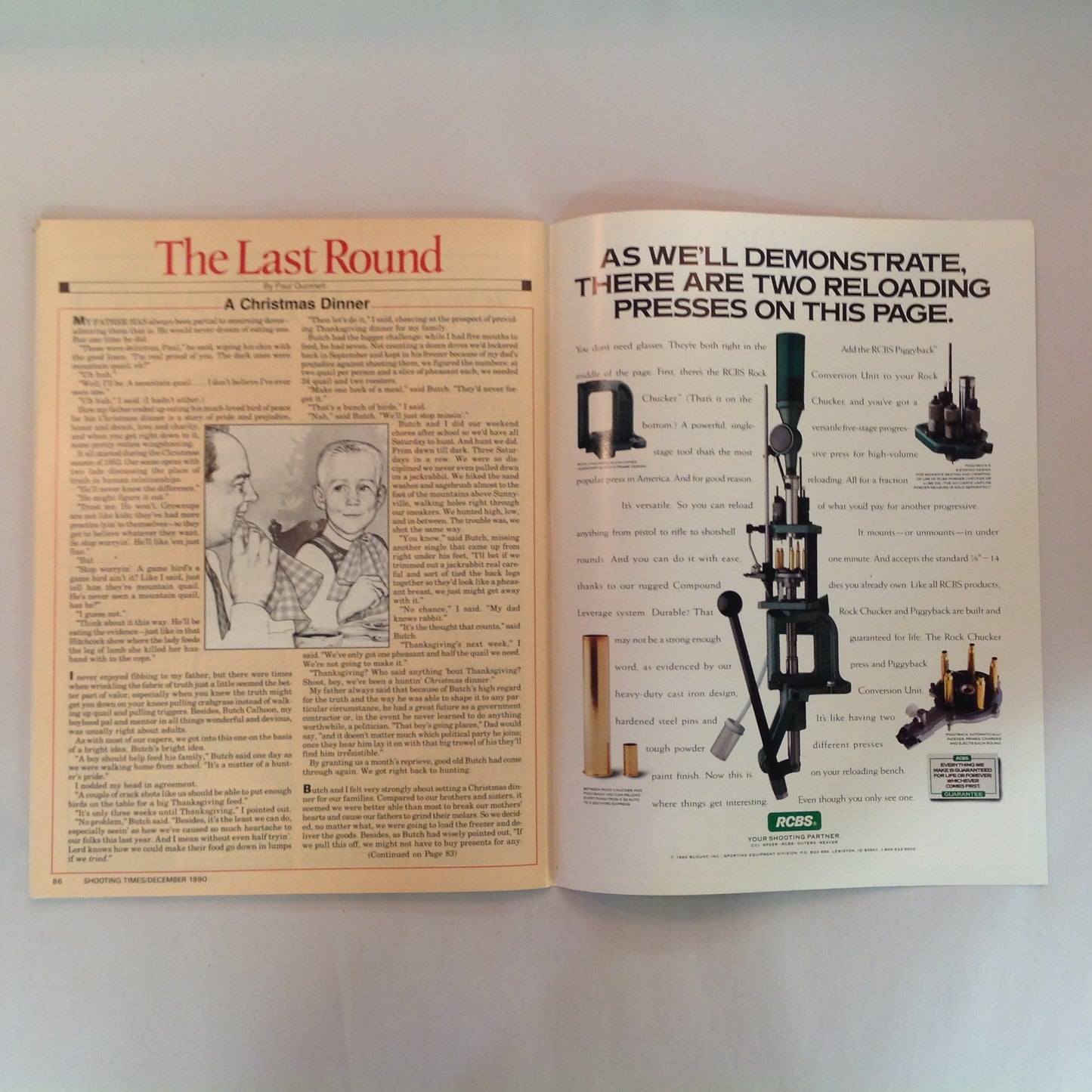 Vintage Dec 1990 Shooting Times Magazine The .45 ACP Single Shot Rifle Challenge Ruger's First 10mm