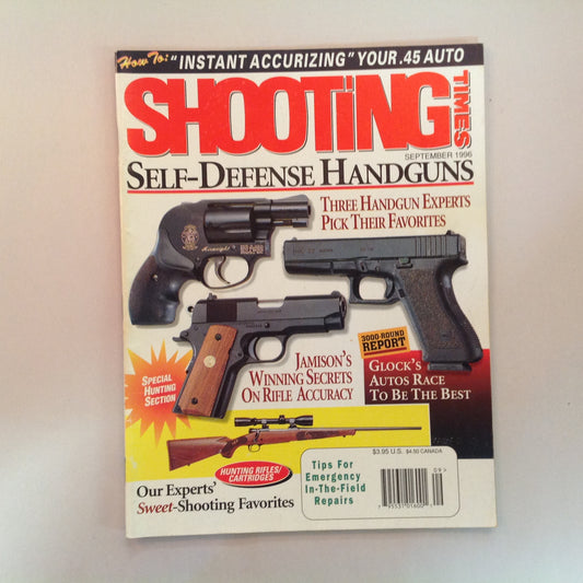 Vintage Sep 1996 Shooting Times Magazine Self-Defense Handguns Special Hunting Section