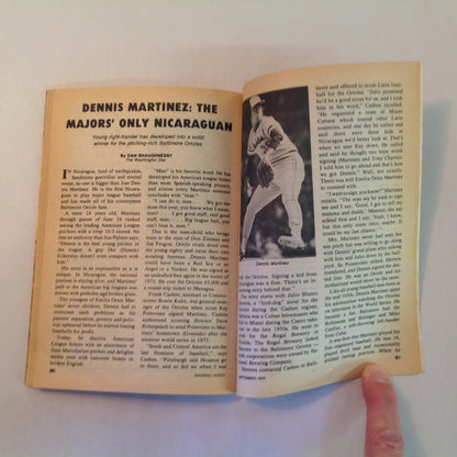 Vintage Sep 1979 Baseball Digest Magazine Tommy John: The Bionic Wonder