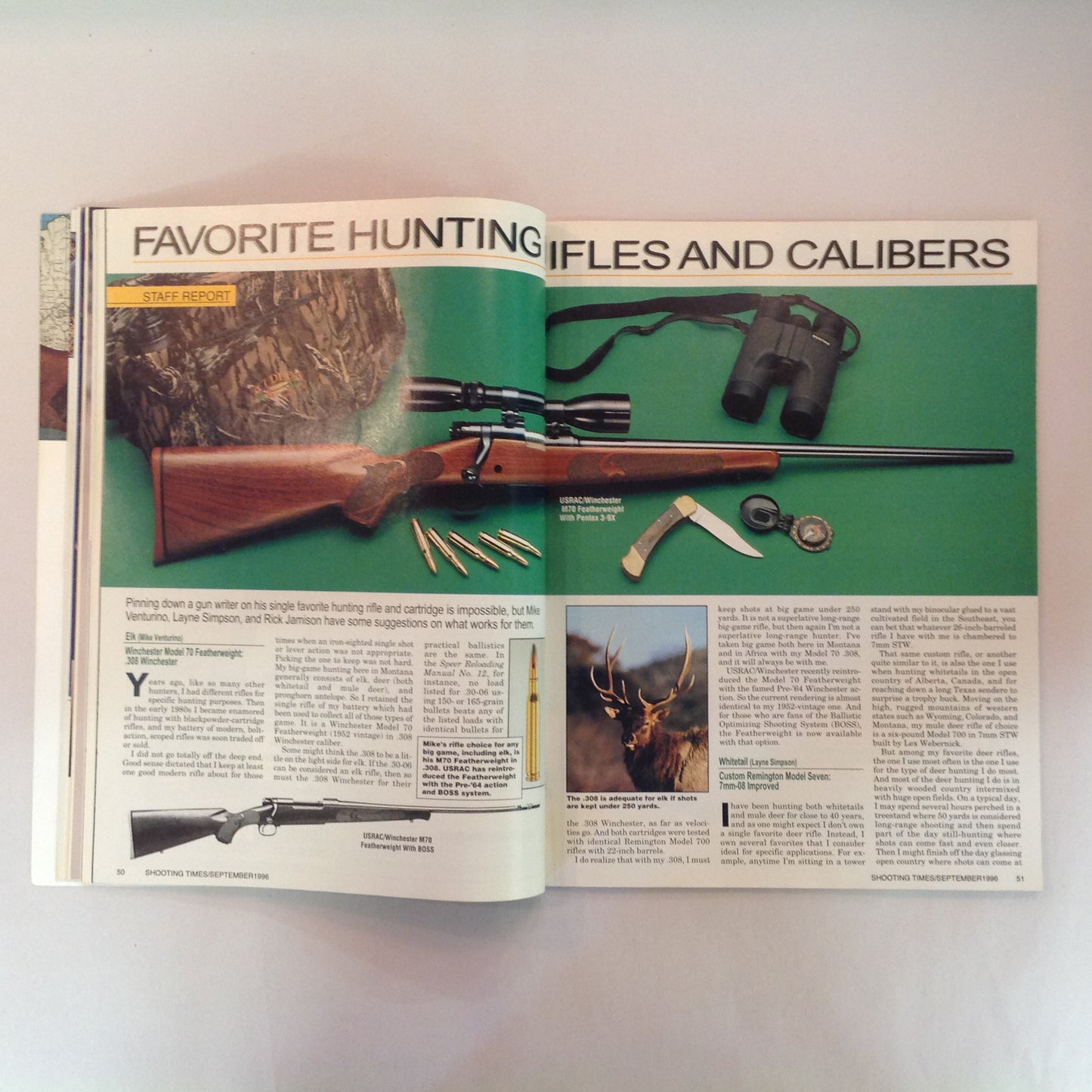 Vintage Sep 1996 Shooting Times Magazine Self-Defense Handguns Special Hunting Section