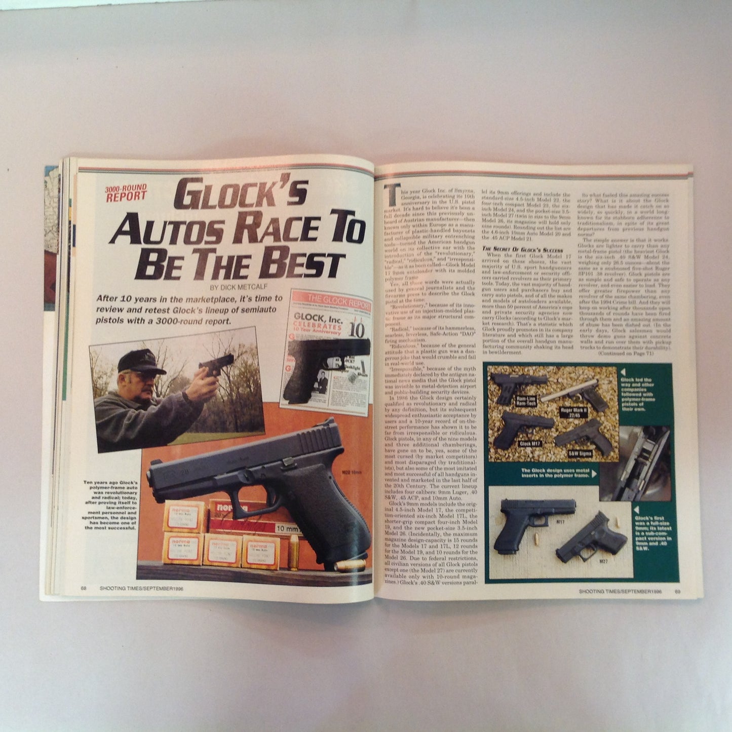 Vintage Sep 1996 Shooting Times Magazine Self-Defense Handguns Special Hunting Section
