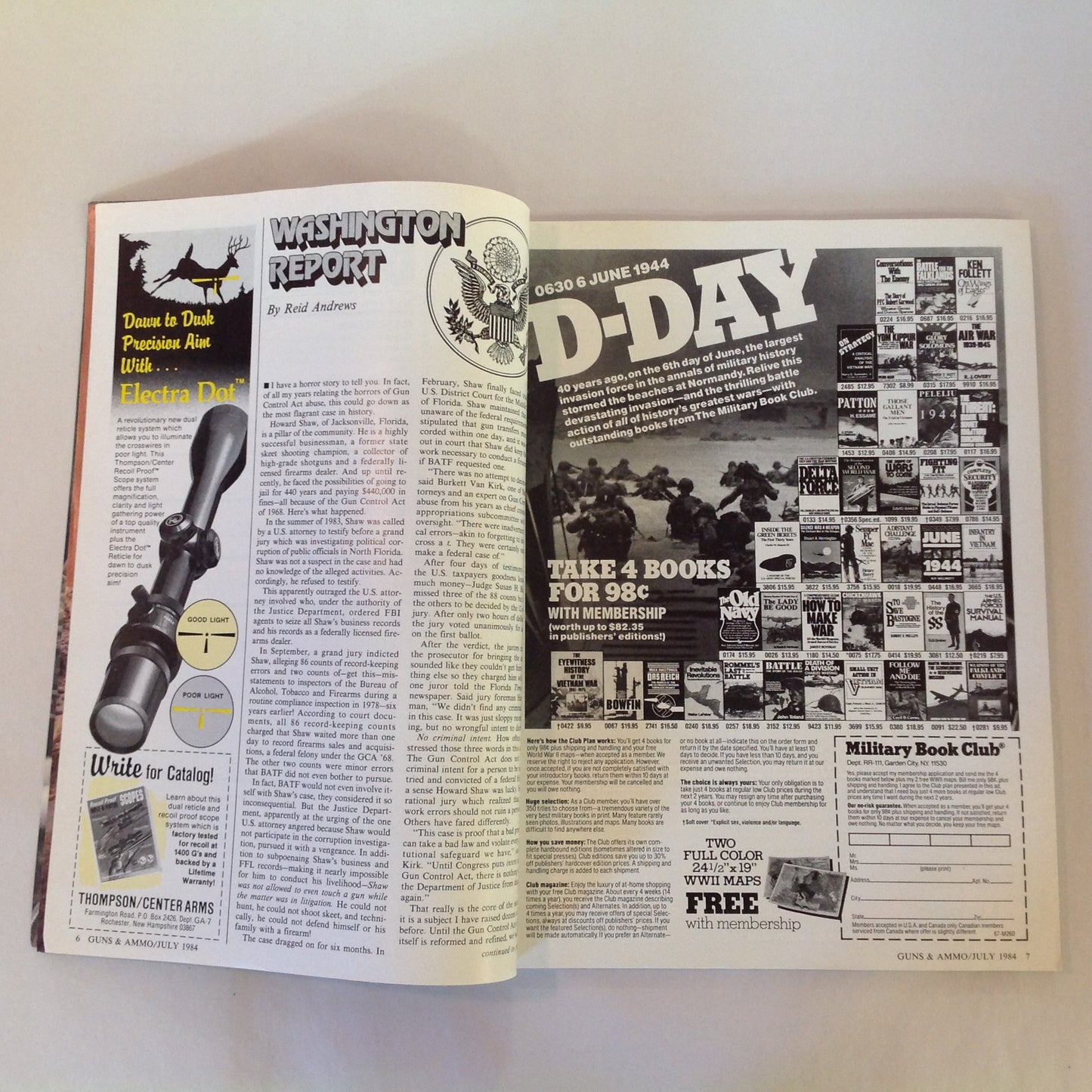 Vintage Jul 1984 Guns & Ammo Magazine Browning's Blueprint Olympic Shooting Preview