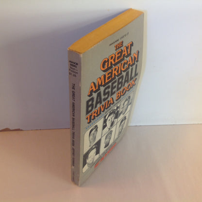 Vintage 1977 Mass Market Paperback The Great American Baseball Trivia Book Jeffrey Feinman